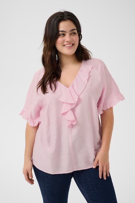 Kurzarm-Bluse Regular fit