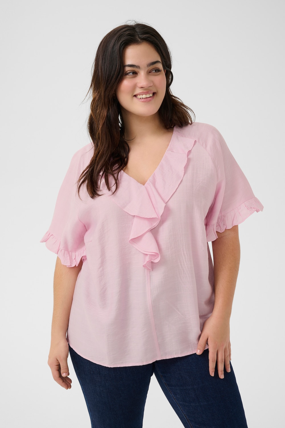 Kurzarm-Bluse Regular fit