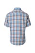 Leinenhemd Kurzarm kariert Casual Fit