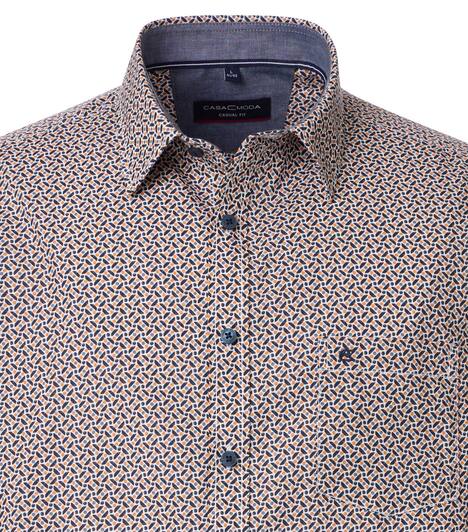 Freizeithemd Kurzarm Print Casual Fit