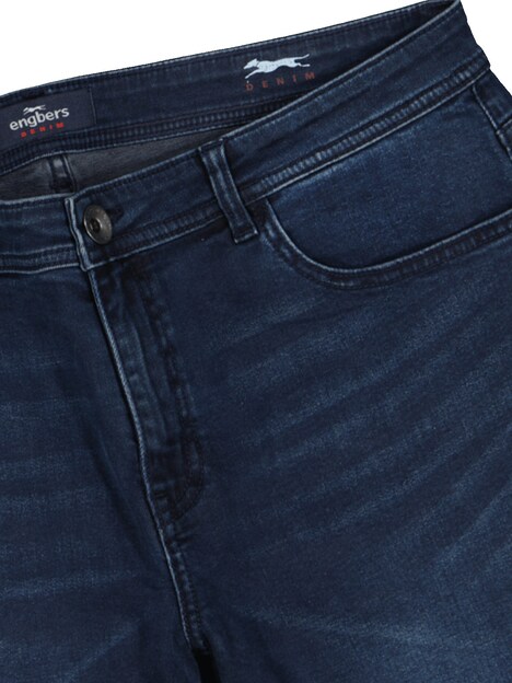 Herren Super-Stretch-Jeans slim fit , Indigoblau