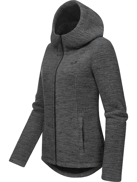 Kapuzenstrickjacke Lyshka Melange