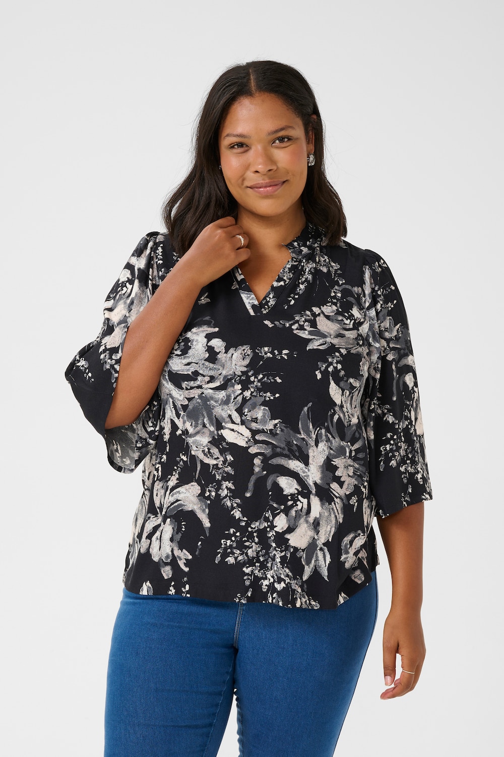 Kurzarm-Bluse A-shape