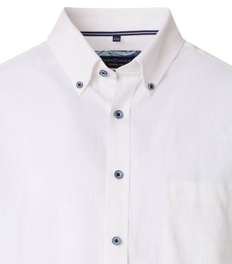 Leinenhemd uni Casual Fit