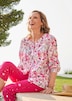 Druckbluse mit floralem Design