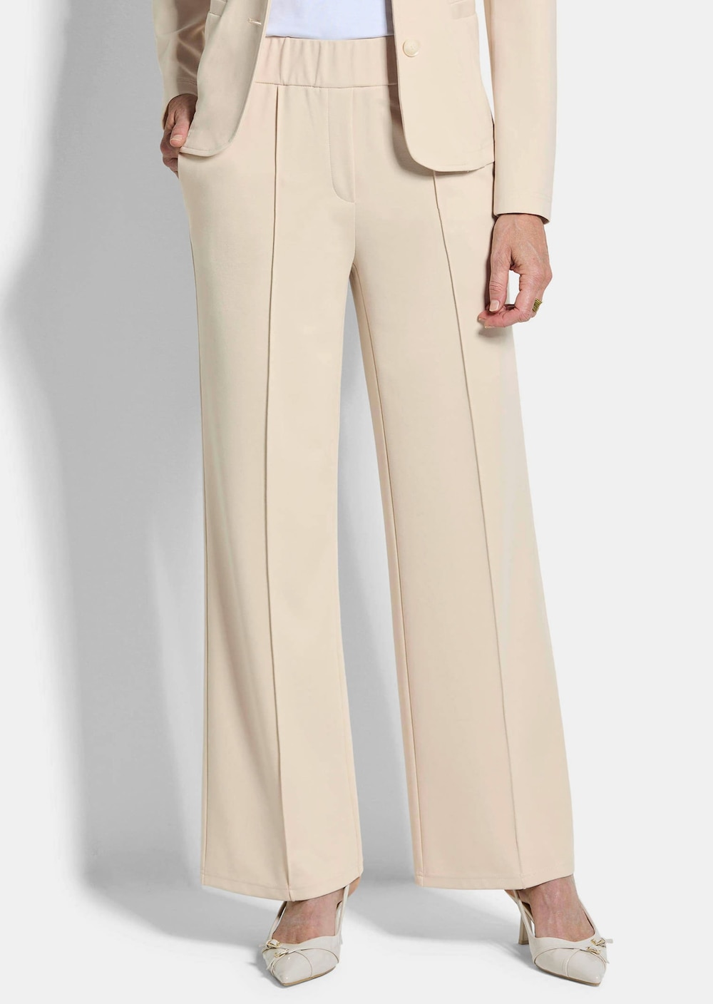 Jersey-Hose mit Biesen