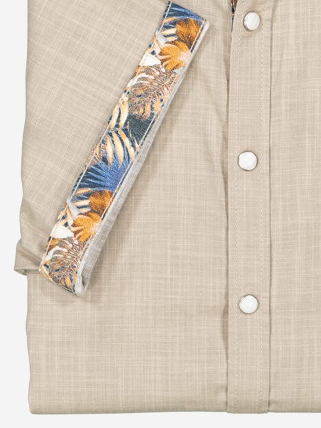 Herren Kurzarm-Hemd regular , Sand