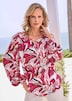 Viskosebluse mit floralem Muster
