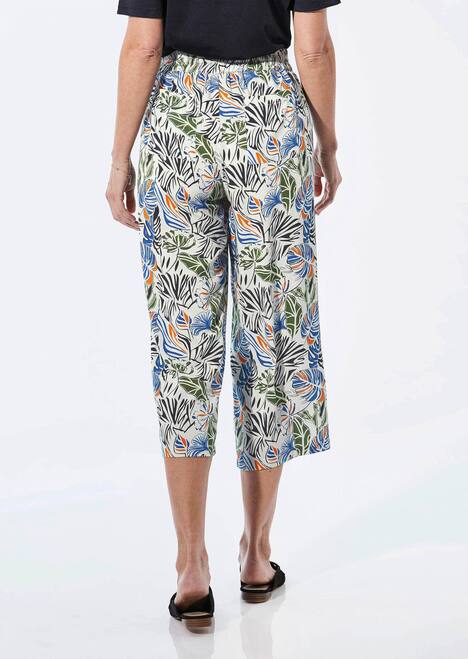 GOLDNER Broek Zomerse gedessineerde broek