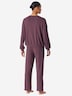 Schiesser Damen Loungeanzug Casual Feel kakaobraun