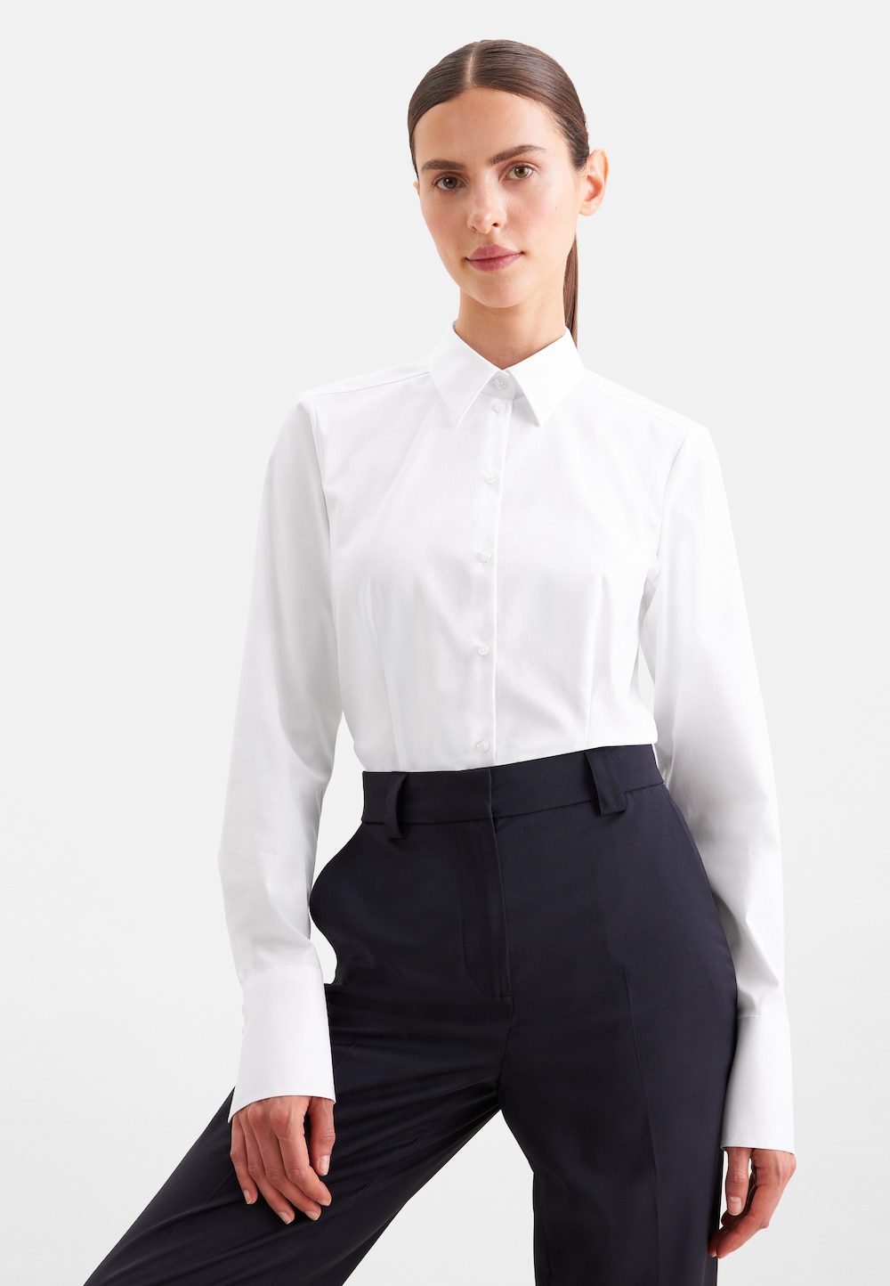 Damen Klassische Bluse - Uni