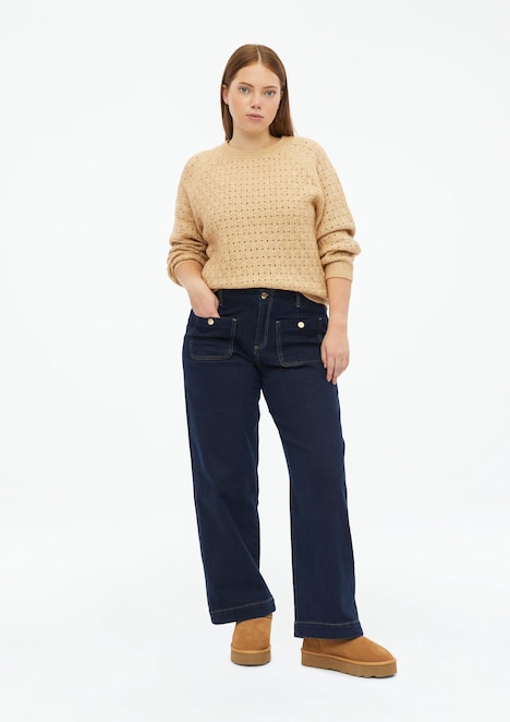 Weicher Pullover mit Strukturmuster