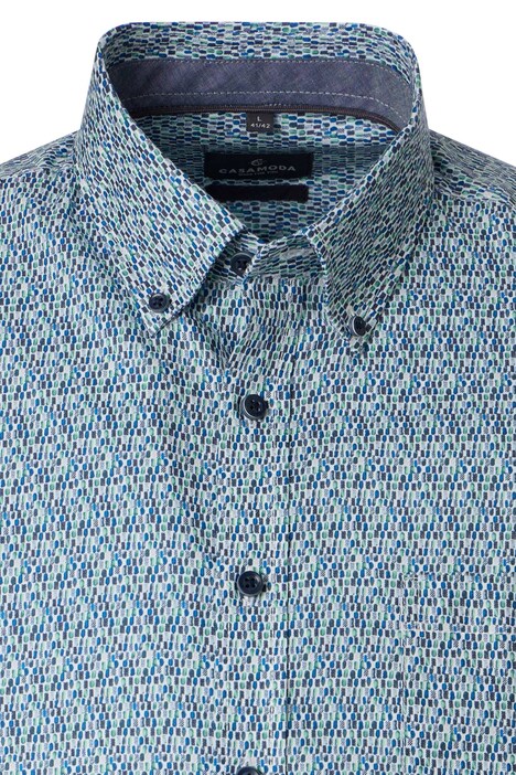 Freizeithemd Langarm Print Comfort Fit