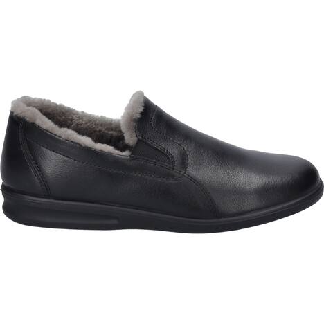 Herren Hausschuh Belfort 67, schwarz