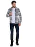 engbers Herren Flauschiges Overshirt kariert , Anthrazit