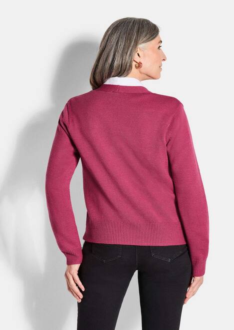 Eleganter Cardigan mit V-Ausschnitt