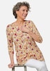 Figurschmeichelndes Drucktunika-Shirt