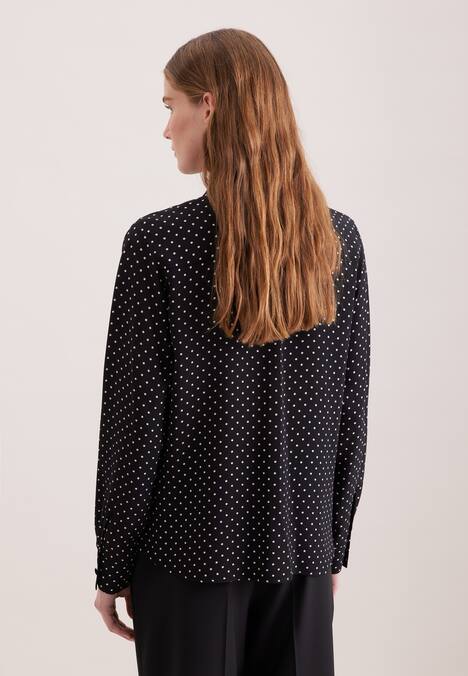 Damen Ausgestellte Bluse - Druck