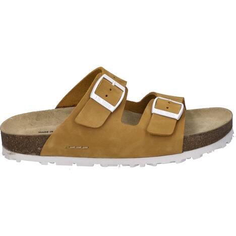 Damen Sandale Hermine 01, gelb-kombi