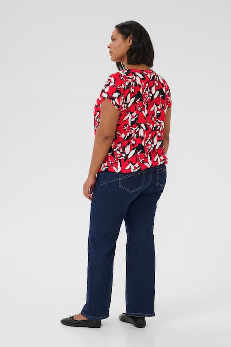 Kurzarm-Bluse Loose fit