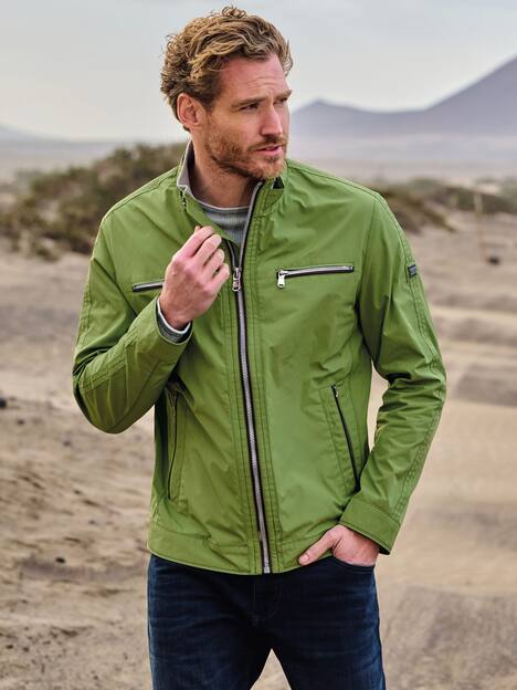 engbers Herren Jacke kurz mit Stehkragen , Gruen