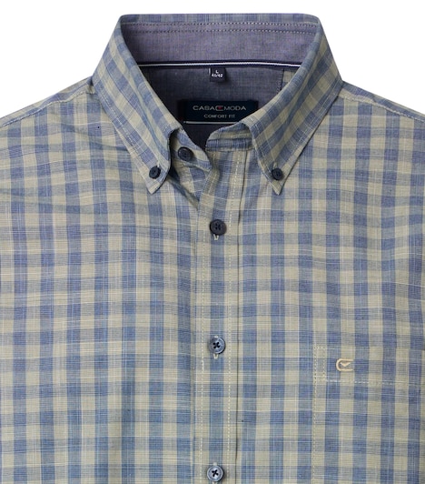 Freizeithemd Kurzarm kariert Comfort Fit