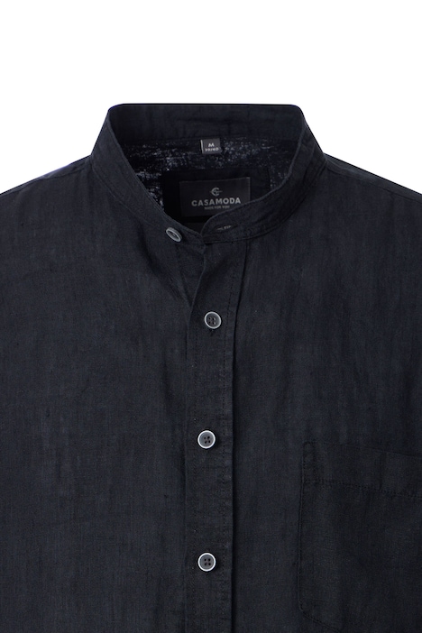 Leinenhemd Kurzarm uni Casual Fit