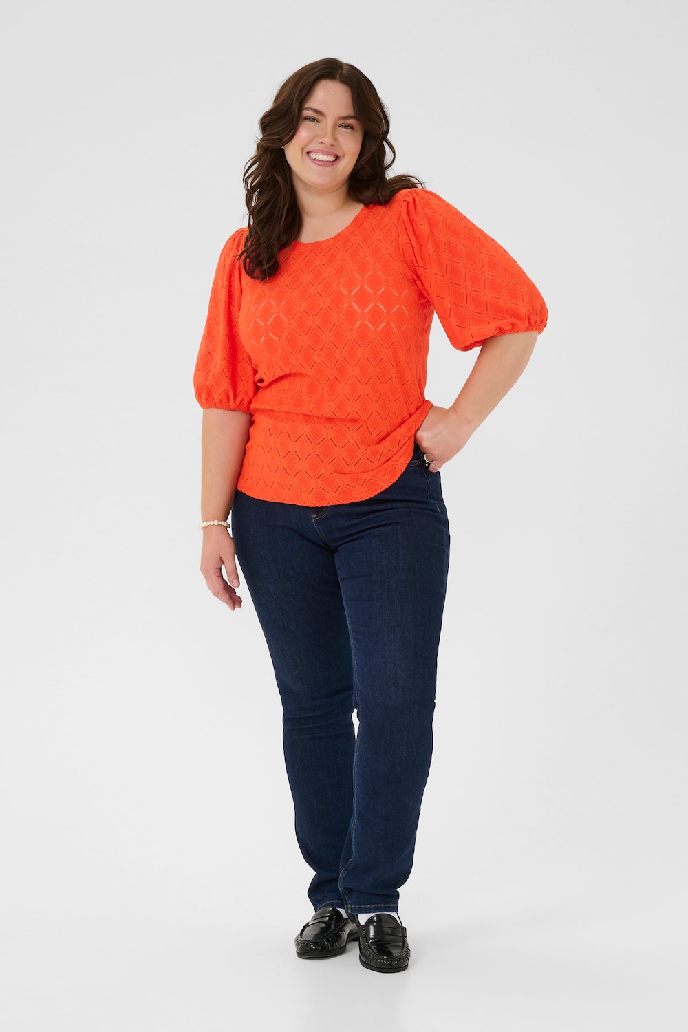 Kurzarm-Bluse Regular fit
