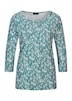 Halbarm Viskoseshirt im Allover-Design