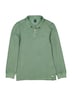 Herren Poloshirt langarm , Gruen