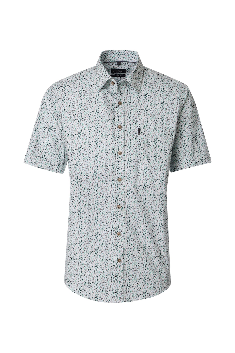 Freizeithemd Kurzarm Print Casual Fit