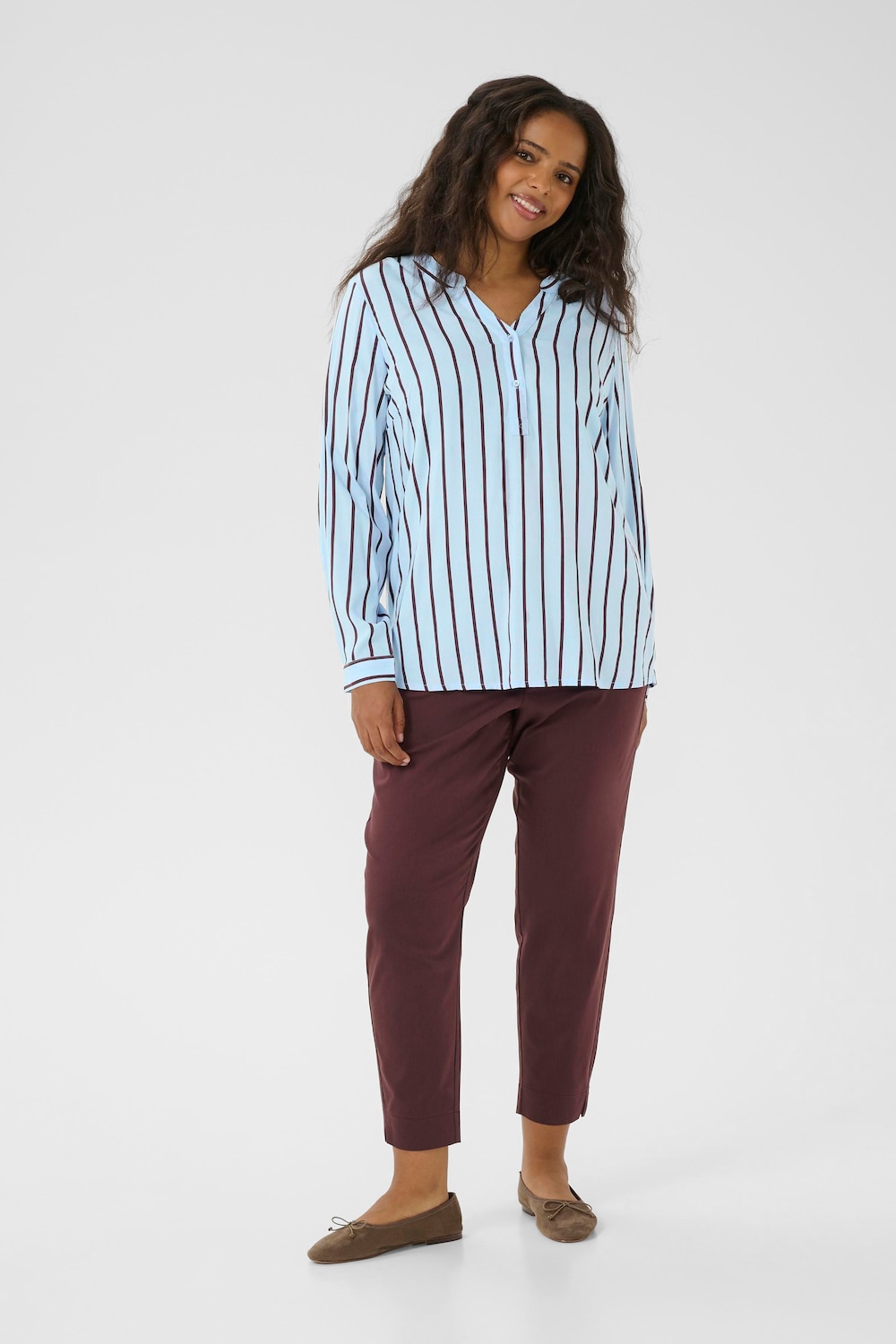 Langarm-Bluse Regular fit
