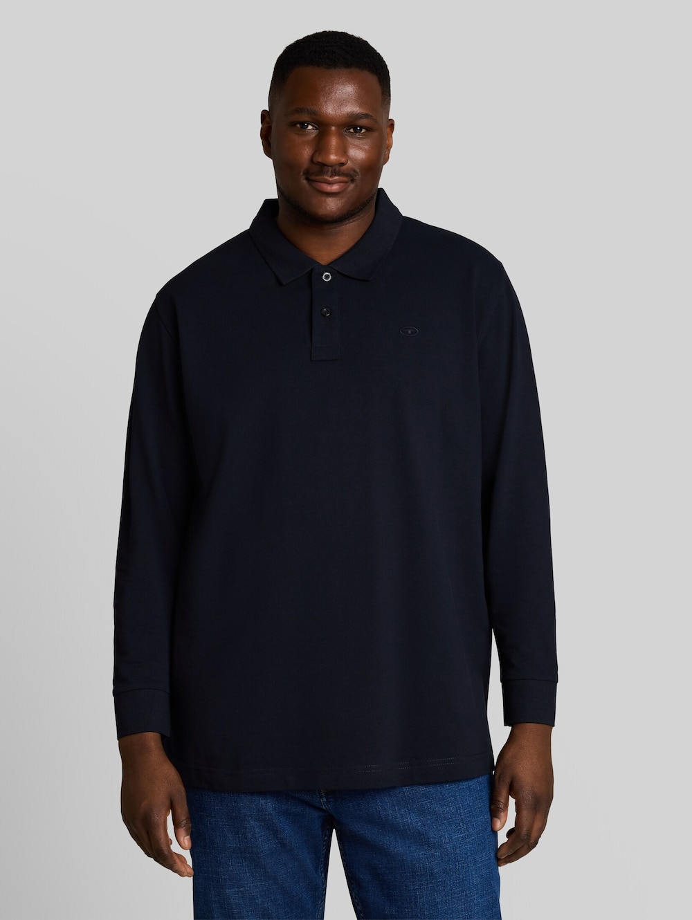 Langarm Piqué Poloshirt