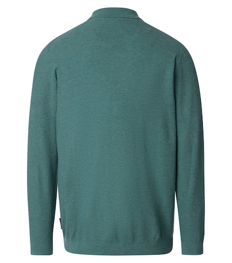 Polo-Shirt Langarm uni