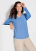 GOLDNER Blouseshirt Blouseshirt met chiffon inzet