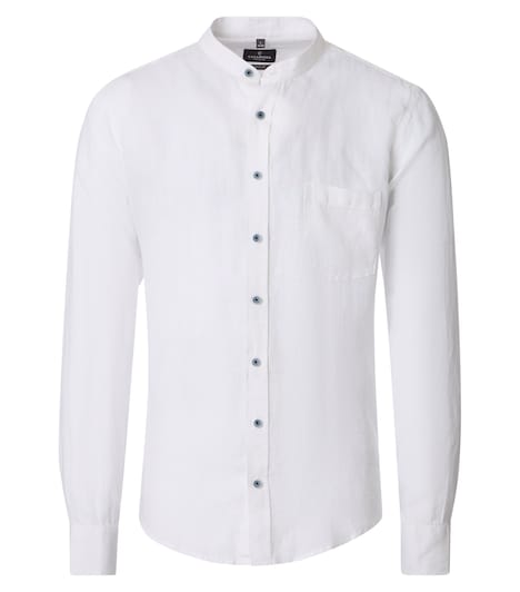 Leinenhemd uni Casual Fit