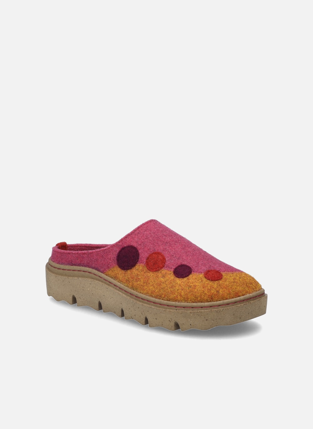 Damen Hausschuh Carmaux 04, orange-multi