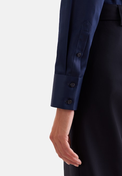 Damen Kelchkragenbluse - Uni