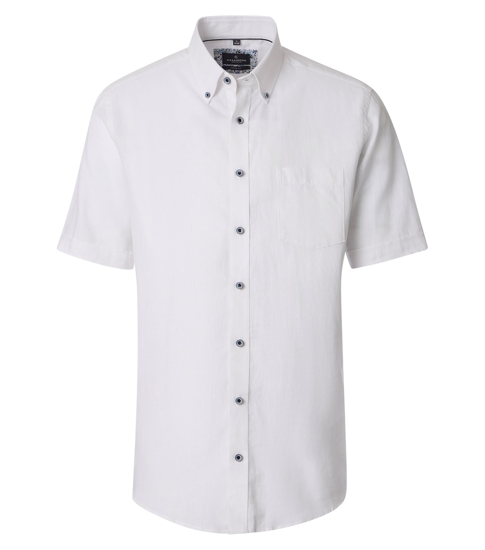 Leinenhemd kurzarm uni Comfort Fit