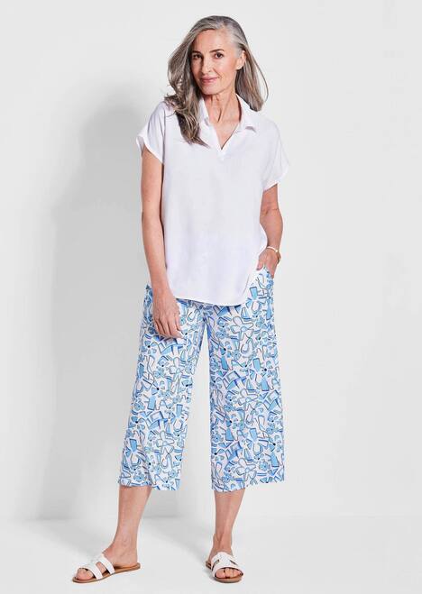 Uni Bluse mit Hemdkragen