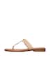 Zehentrenner-Sandalen aus Leder mit dekorativem Detail