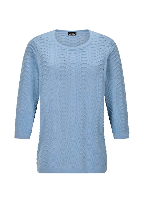Sommerpullover mit Wellenstruktur