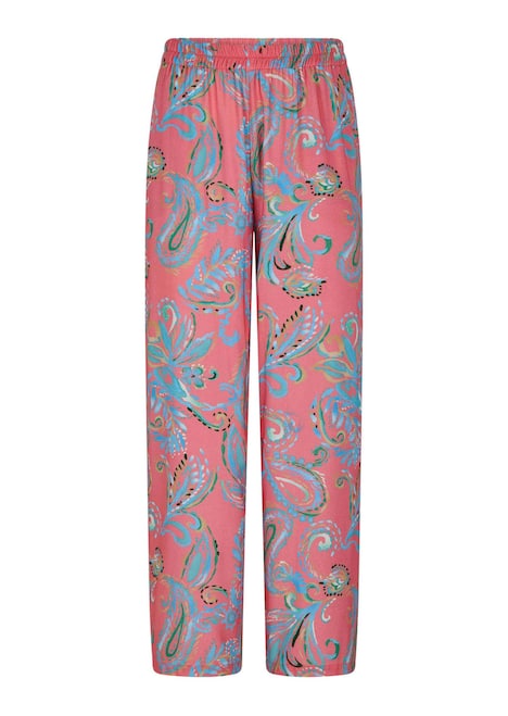Leichte Sommerhose mit Paisley-Print