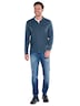 Herren Sweatshirt Stehbund , Marineblau