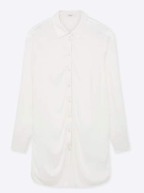 Hemdbluse Langarm Sonstiges Muster Hemdkragen