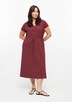 Jerseykleid in Midilänge mit Tunnelzug