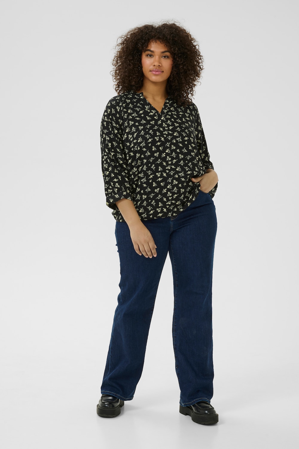 Langarm-Bluse Loose fit