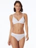 Schiesser Damen Bügelloser BH Pure Rib - weiss