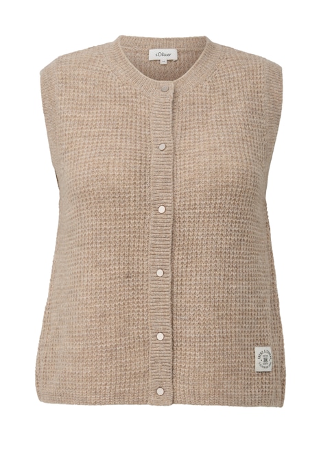 Strickweste aus Alpakamix