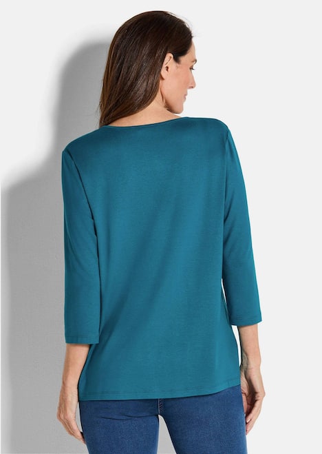 GOLDNER Shirt Elegant shirt van viscose-jersey